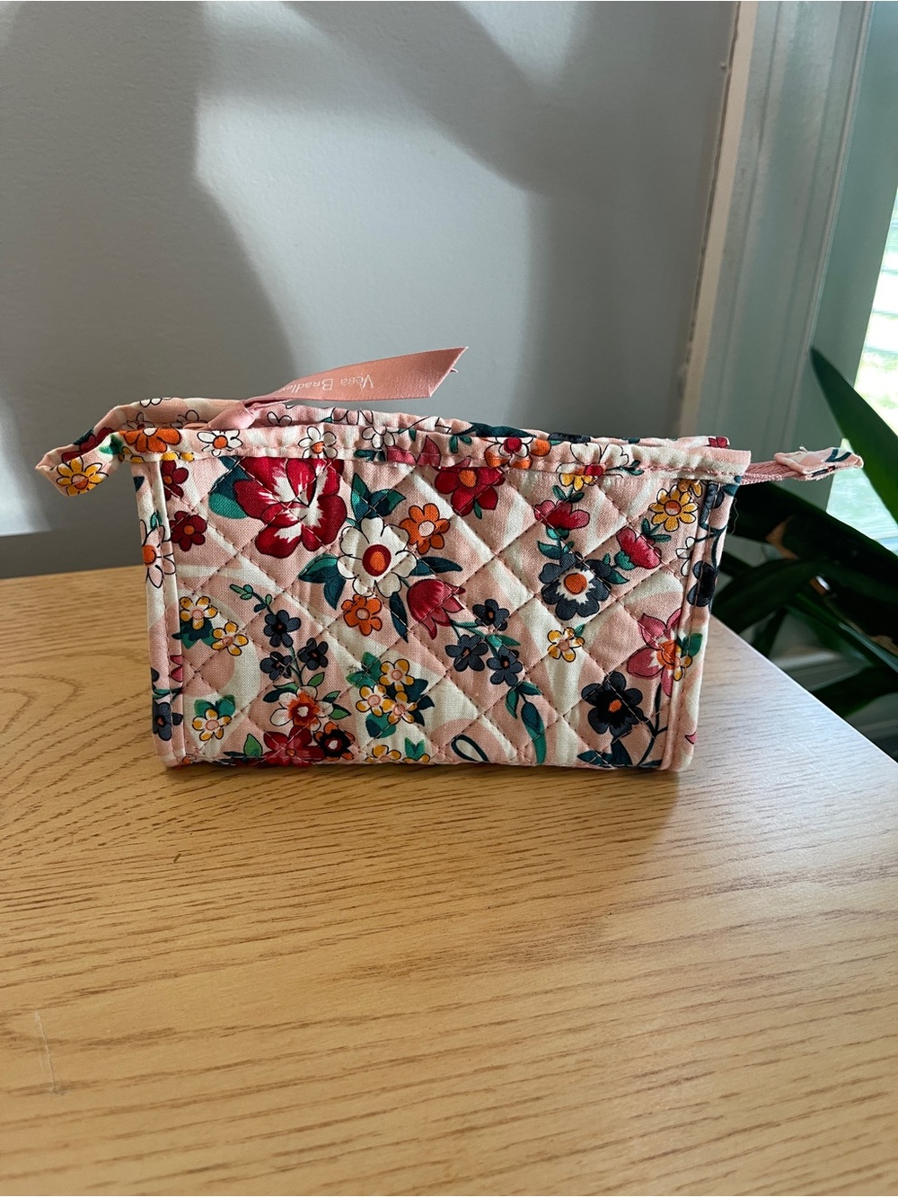 Vera Bradley Quilted Recycled Cotton Cosmetic Pouch